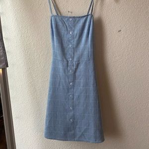 F21 Blue Plaid Dress